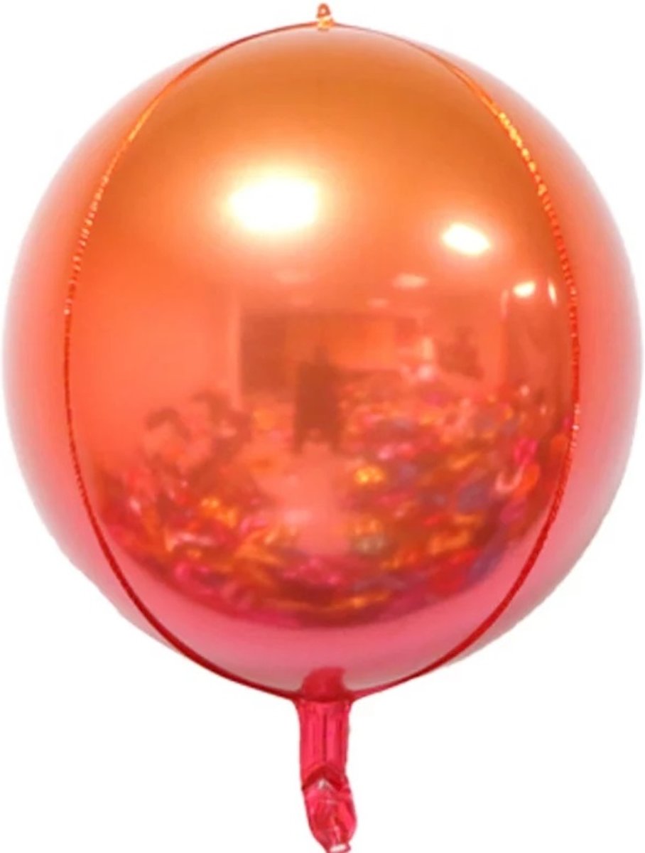 Folie ballon Oranje- Rood| 22 inch | 55 cm | Oranje | Rood| DM-Products